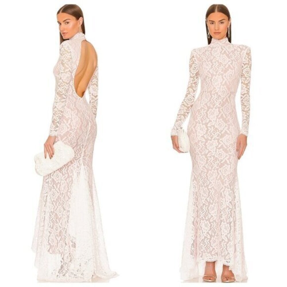 Michael Costello x REVOLVE Cicely Gown - White